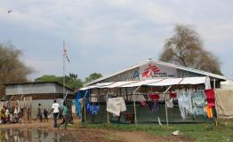 MEDSF clinic in Pagak reception centre. Ethiopia, March 2021.